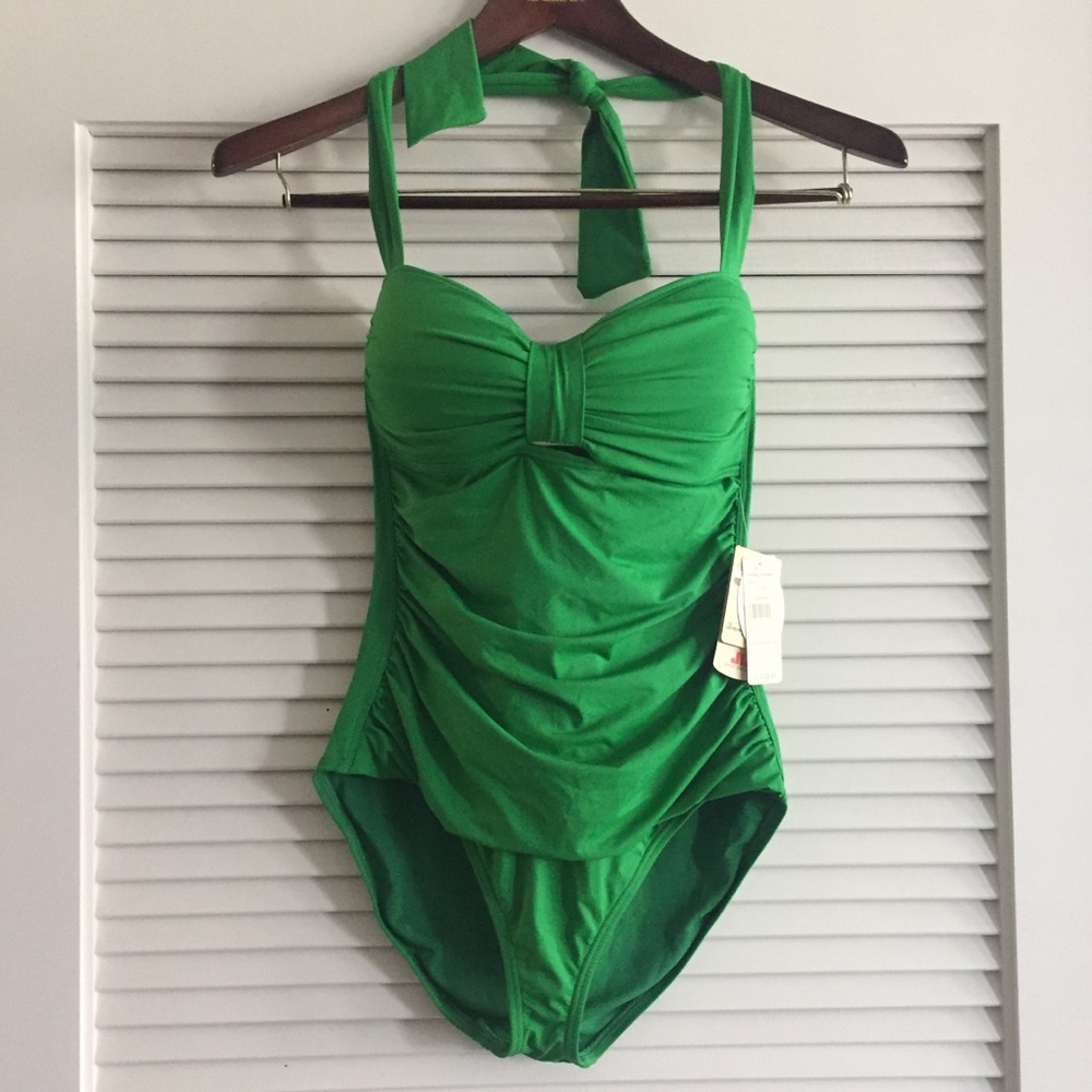 Tommy Bahama Halter Cup 1 Piece Swimsuit